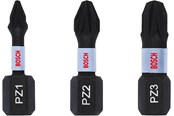 Wiertla & Bity - Bosch Impact Control Screwdriver Bits Set PZ1-PZ2-PZ3 25 mm - 2608522471