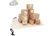 Zabawki dla niemowlat - NORDIC PLAY Nature Wooden blocks in beech 16 pcs. Nature - 805-785
