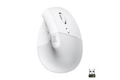 Myszka - Logitech Lift Right Vertical - White - Ergonomiczne myszki - Optyczny - 6 - Biały - 910-006475