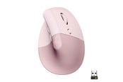 Myszka - Logitech Lift Right Vertical - Rose - Ergonomiczne myszki - Optyczny - 6 - Czerwony - 910-006478