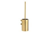 Akcesoria lazienkowe - Pressalit Toilet brush til wall brushed brass - Q70850