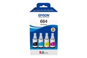 Tusz, toner i material eksploatacyjny - Epson EcoTank 664 / 4-Pack (Black Yellow Cyan Magenta) Ink - C13T66464A