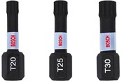 Wiertla & Bity - Bosch Impact Control Screwdriver Bits T Set 25 mm 3 pcs. - 2608522479