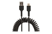 Kabel USB - StarTech.com 20in (50cm) USB A to C Charging Cable Coiled - R2ACC-50C-USB-CABLE