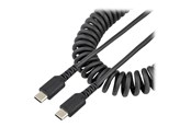 Kabel USB - StarTech.com 20in (50cm) USB C Charging Cable Coiled Heavy Duty Fast Charge & Sync USB-C Cable - R2CCC-50C-USB-CABLE