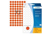 Papier, papier fotograficzny i etykiety - HERMA 2232 Multi-purpose labels / colour dots Ø 13 mm round red permanent adhesion for hand lettering - 2232