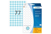Papier, papier fotograficzny i etykiety - HERMA 2233 Multi-purpose labels / colour dots Ø 13 mm round blue permanent adhesion for hand lettering - 2233