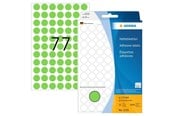 Papier, papier fotograficzny i etykiety - HERMA 2235 Multi-purpose labels / colour dots Ø 13 mm round green permanent adhesion for hand lettering - 2235