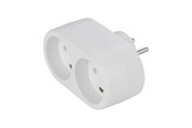 Przelaczniki - Gripo Socket with 2 outlets and earth White - 5709119075125