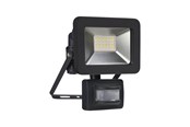Lampy - Gripo Floodlight LED 20W with Quick Connector and sensor, Black - 5711804019970