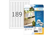 Papier, papier fotograficzny i etykiety - HERMA labels - matte - 4725 label(s) - 25.4 x 10 mm - 10900