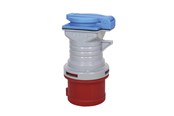 Material CEE - Gripo CEE Plug (M) Extension (F) w. Earth 5p 400V / 230V - 5709119079178