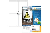 Papier, papier fotograficzny i etykiety - HERMA Weatherproof outdoor film labels A4 99.1 x 139 mm white - 9539
