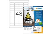 Papier, papier fotograficzny i etykiety - HERMA Weatherproof outdoor film labels A4 45.7 x 21.2 mm white - 9536