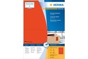 Papier, papier fotograficzny i etykiety - HERMA Coloured labels A4 199.6 x 143.5 mm red permanent adhesion - 4567