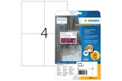 Papier, papier fotograficzny i etykiety - HERMA Weatherproof film labels A4 105 x 148 mm white extremely strong adhesion - 4583