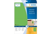 Papier, papier fotograficzny i etykiety - HERMA Coloured labels A4 105 x 148 mm green removable - 4564