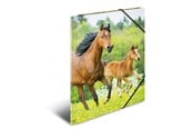 Teczka i podkladka z klipsem - HERMA Elasticated folder A4 PP Horses - 7140