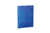 Teczka i podkładka z klipsem - HERMA Elasticated folder A4 PP translucent dark blue - 19507