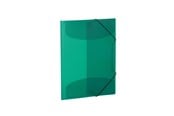 Teczka i podkładka z klipsem - HERMA Elasticated folder A4 PP translucent dark green - 19509
