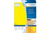 Papier, papier fotograficzny i etykiety - HERMA Coloured labels A4 105 x 148 mm yellow removable - 4561