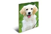 Teczka i podkladka z klipsem - HERMA Elasticated folder A3 PP Dogs - 7144