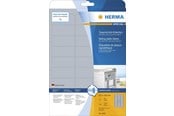 Papier, papier fotograficzny i etykiety - HERMA Rating plate labels silver A4 63.5 x 29.6 mm extremely strong adhesion weatherproof tearproof - 4592