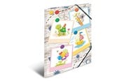 Teczka i podkladka z klipsem - HERMA Elasticated folder A3 Cardboard Sandbox Friends - 19796