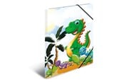 Teczka i podkladka z klipsem - HERMA Elasticated folder A3 Cardboard Dinos - 19795