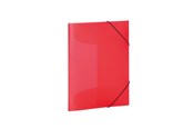 Teczka i podkładka z klipsem - HERMA Elasticated folder A4 PP translucent red - 19504