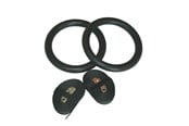 Sport i fitness - TITAN LIFE LIFE Gym rings - Synthetic I - Black rings - 610-000386