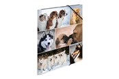 Teczka i podkladka z klipsem - HERMA 3-flap folder - for A4 - dogs - 19211