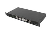 Switch - Lanberg RSFE-24P-2C-360 - switch - 24 ports - unmanaged - rack-mountable - RSFE-24P-2C-360