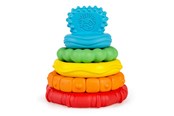 Zabawki dla niemowląt - Baby Einstein Stack & Teethe™ Multi-Textured Teether Toy - BE-12356