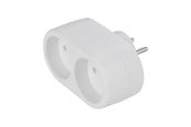 Przelaczniki - Gripo Socket with 2 outlets White - 5709119075132