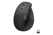 Myszka - Logitech Lift for Business - Left Handed - Graphite - Ergonomiczne myszki - Optyczny - 6 - Czarny - 910-006495