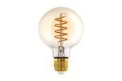 Zarówka LED - EGLO Żarówka światła LED G95 Globe 4W/820 245 lumen amber dimmable E27 - 110081