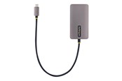 Stacja dokująca - StarTech.com USB C Video Adapter USB C to HDMI DVI VGA Adapter Up to 4K 60Hz Aluminum Multiport Video Display Adapter - 118-USBC-HDMI-VGADVI