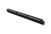 Akcesoria sieciowe - Deltaco PAN-108 UTP patchpanel 24xRJ45 Cat6 Krone-"connecter" 1U 19" metal - PAN-108