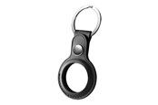 Telefon - Inne akcesoria - Deltaco Apple AirTag Case Keychain Artificial Leather Black - MCASE-TAG10