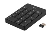 Klawiatura - Deltaco Wireless Numpad Black - Blok numeryczny - Czarny - TB-144