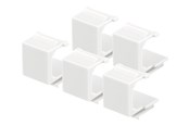 Akcesoria sieciowe - Deltaco VR-229 Blank Cover for Keystone ports (5-Pack) White - VR-229