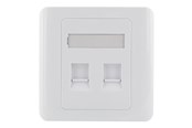 Akcesoria sieciowe - Deltaco Flush Mount For Keystone 2 ports - VR-227