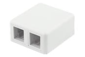 Akcesoria sieciowe - Deltaco Surface Mount Box For Keystone 2 Ports - VR-223