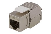 Akcesoria sieciowe - Deltaco MD-121 Cat6A Shielded Keystone Jack Toolless Clamp Termination Plastic white/metal - MD-121