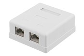 Akcesoria sieciowe - Deltaco CAT6A Shielding Wall Socket - VR-221