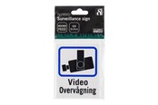 Monitoring - akcesoria - Deltaco Danish TV/Video surveillance sign in plastic 8x10cm (2-pack) - 20-025