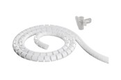Zarzadzanie kablami - Deltaco Nylon cable cover 10m white - LDR05