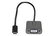 Kabel wyświetlacza - StarTech.com USB C to VGA Adapter 1080p USB Type-C to VGA Adapter Dongle USB-C (DP Alt Mode) to VGA Monitor/Display Video Converter Thunderbolt 3 Compatible - 30 cm - CDP2VGAEC