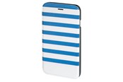 Telefon - Pokrowiec i etui - Hama "Stripes" Booklet Case for Apple iPhone 6/6s blue/white - 138289